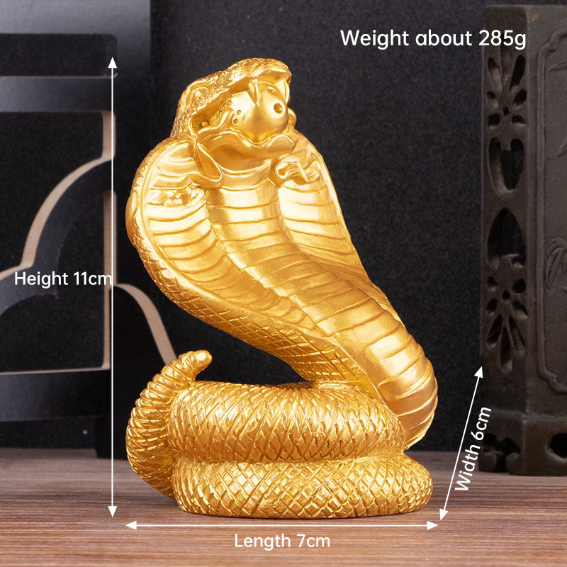 2025 Snake Year Resin Snake Decoration, Chinese Style Desktop Lucky Ornament - V.I.P Digital Presence