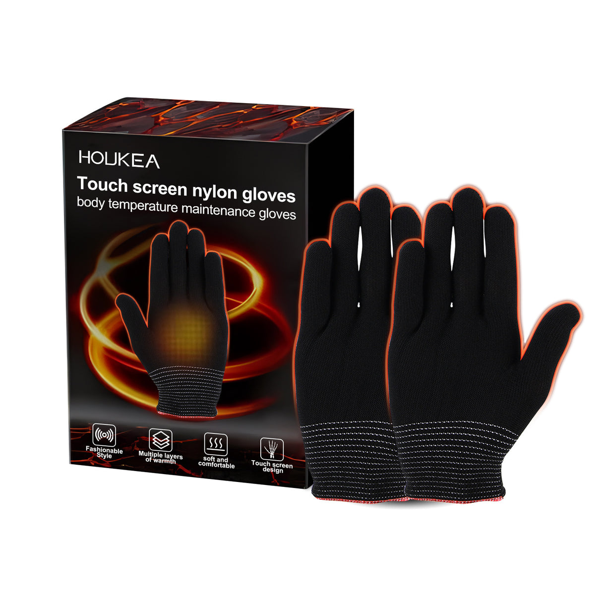 Nylon Gloves, Winter Outdoor Sports Skiing Cold Hand Care Massage Heat Warm Gloves - V.I.P Digital Presence