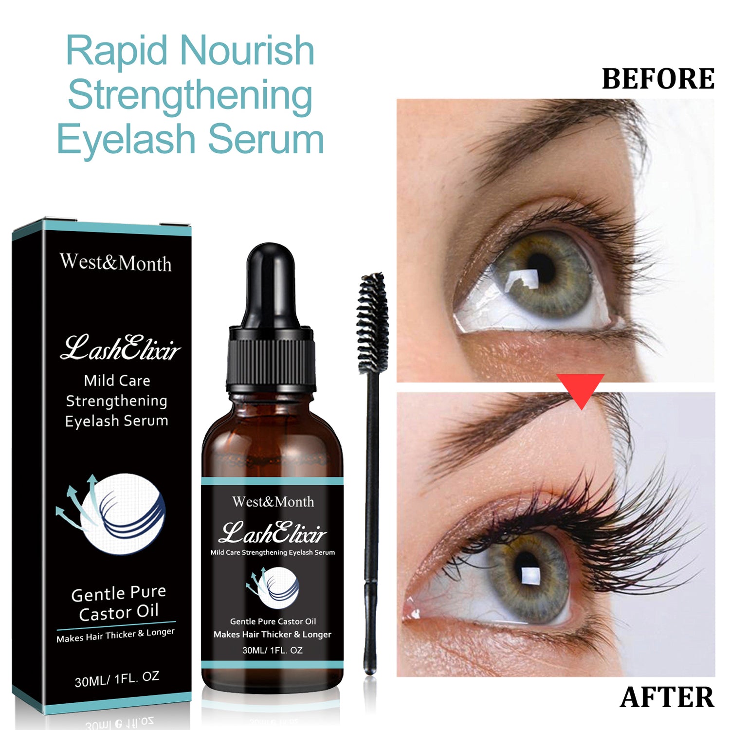 Mild Care Strengthening Eyelash Serum, Volute Thick Black Beautiful Slender Natural Gentle Not Easy To Stain Mascara - V.I.P Digital Presence