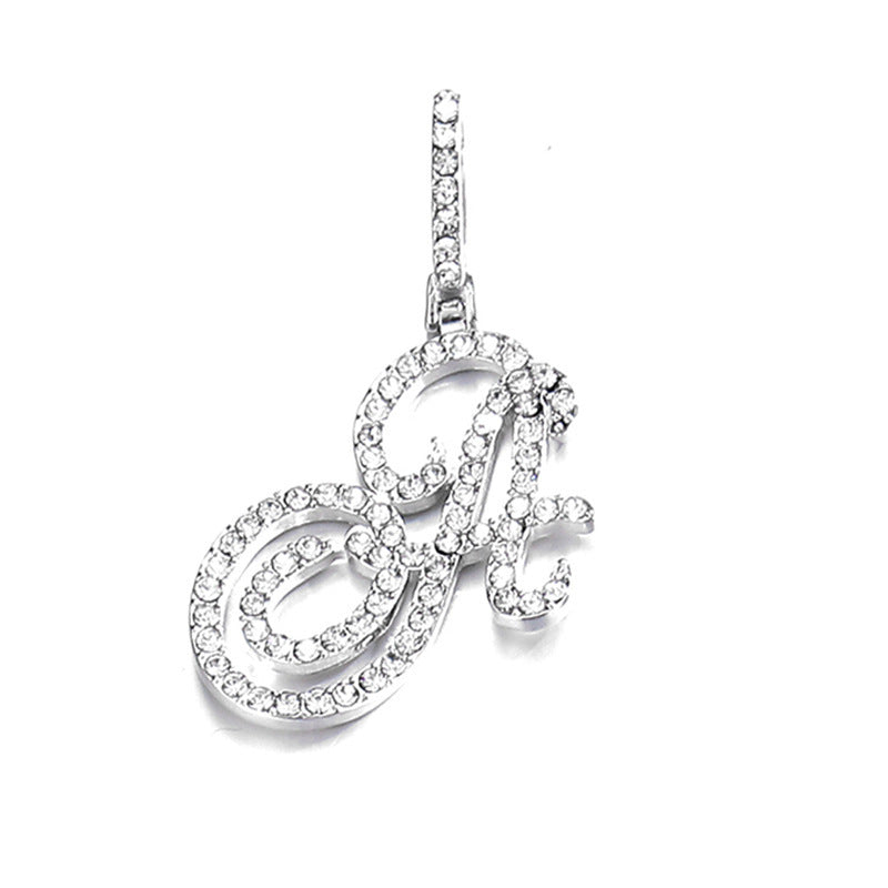 Hip hop accessories grass letter pendant melon seed buckle Cuban chain accessory - V.I.P Digital Presence