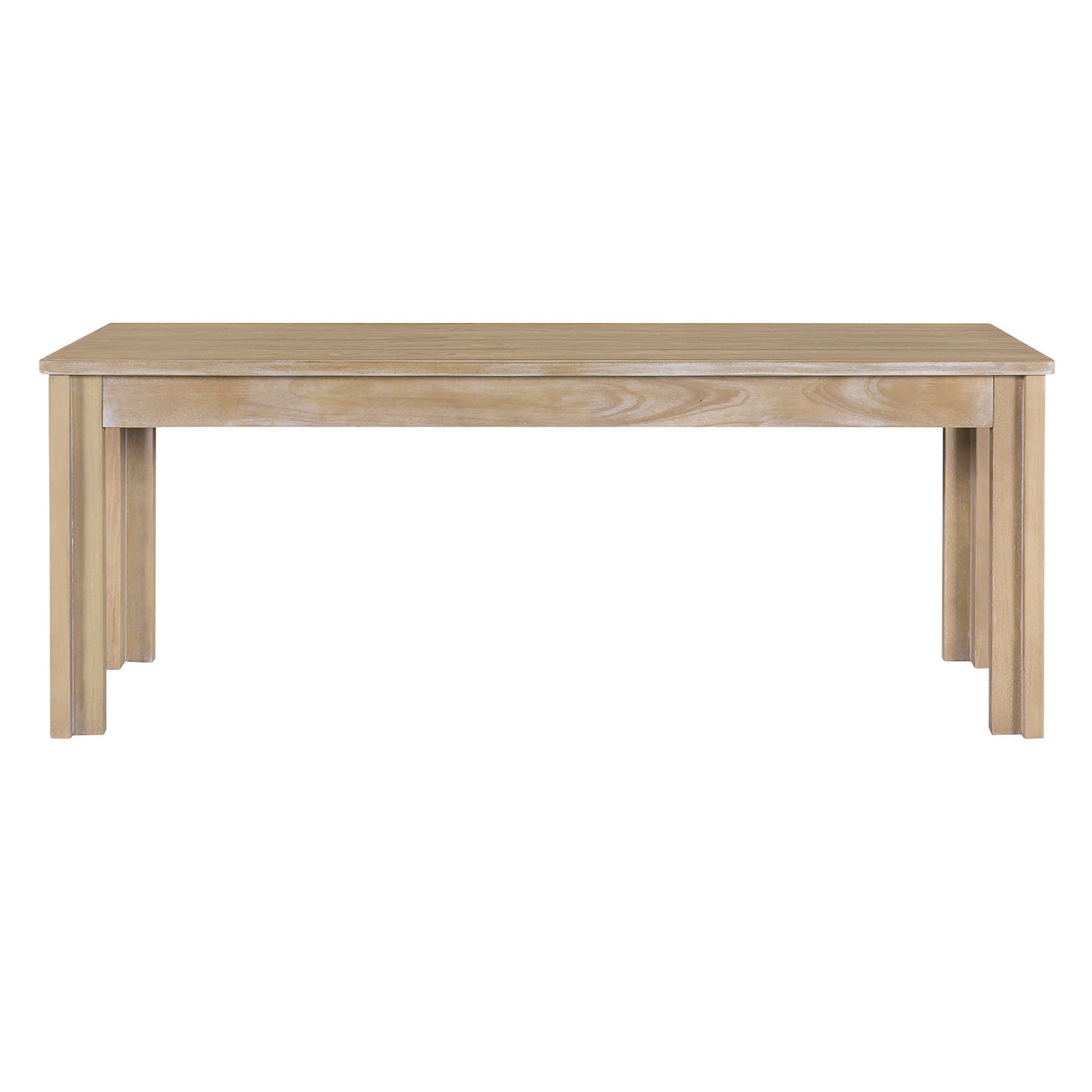 TREXM 3-piece retro dining table, rectangular stand table, and 2 4-person wooden stools (made of natural wood) - V.I.P Digital Presence