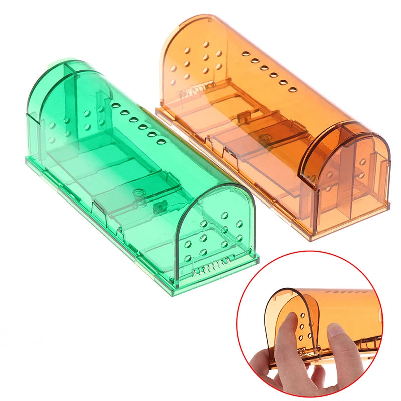Smart Self-locking Mousetrap Safe Firm Transparent Household Mouse Catcher Control Cage Reusable Mice Rodent Catcher Rat Traps - V.I.P Digital Presence