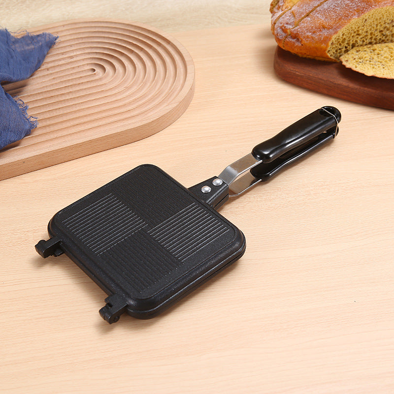 Aluminum Sanming Pan Round Double-sided Pattern Waffle Mold Home Breakfast Pancake Tool - V.I.P Digital Presence