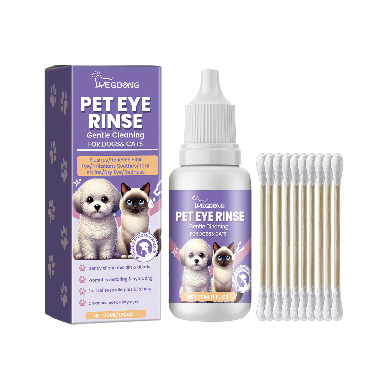 Gentle Eye Wash For Pets Gently Cleans The Eye Dirt Of Pet Cats And Dogs - V.I.P Digital Presence