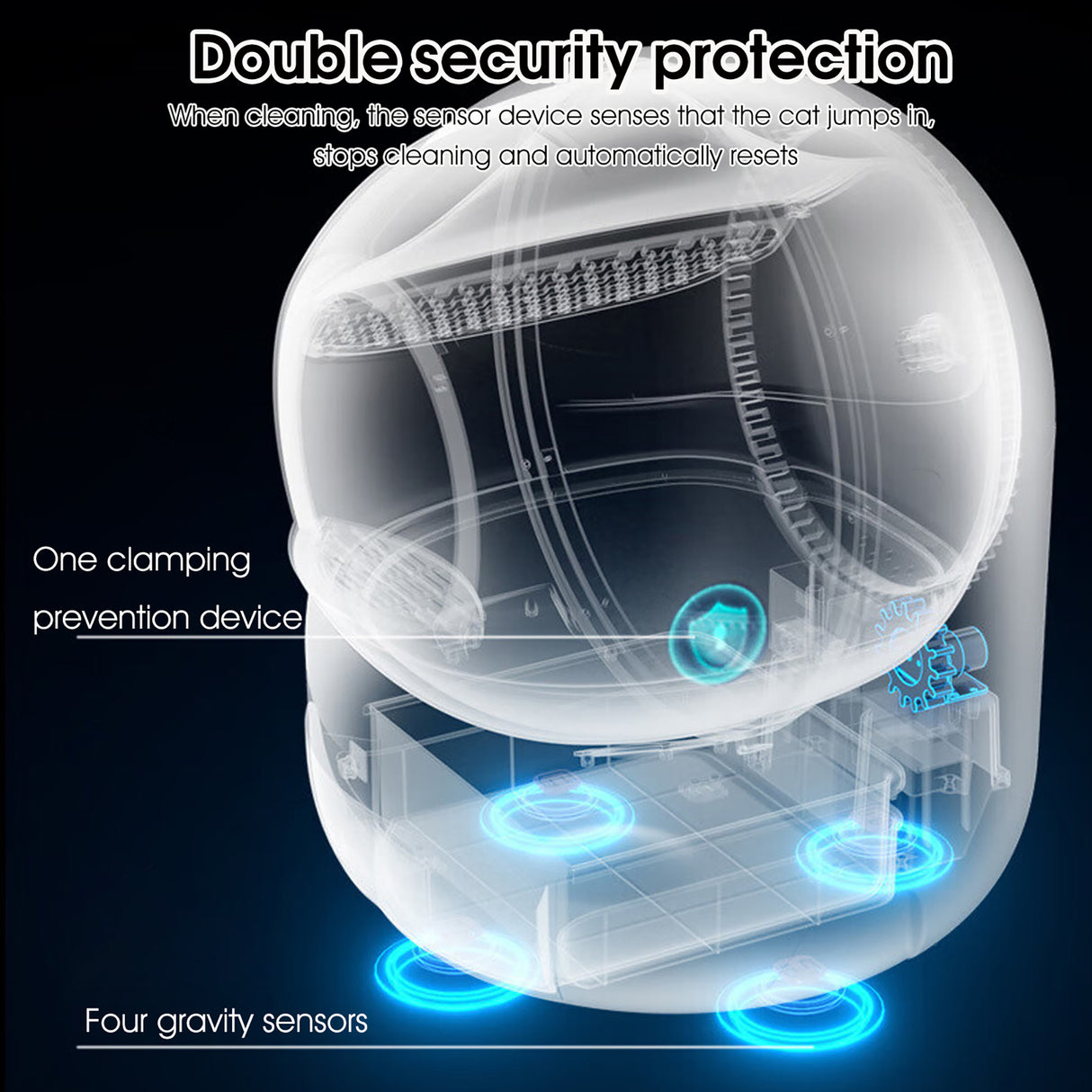 Intelligent cat litter box, automatically eliminates odors, application control, supports multiple cats with 5G and 2.4G WiFi - V.I.P Digital Presence