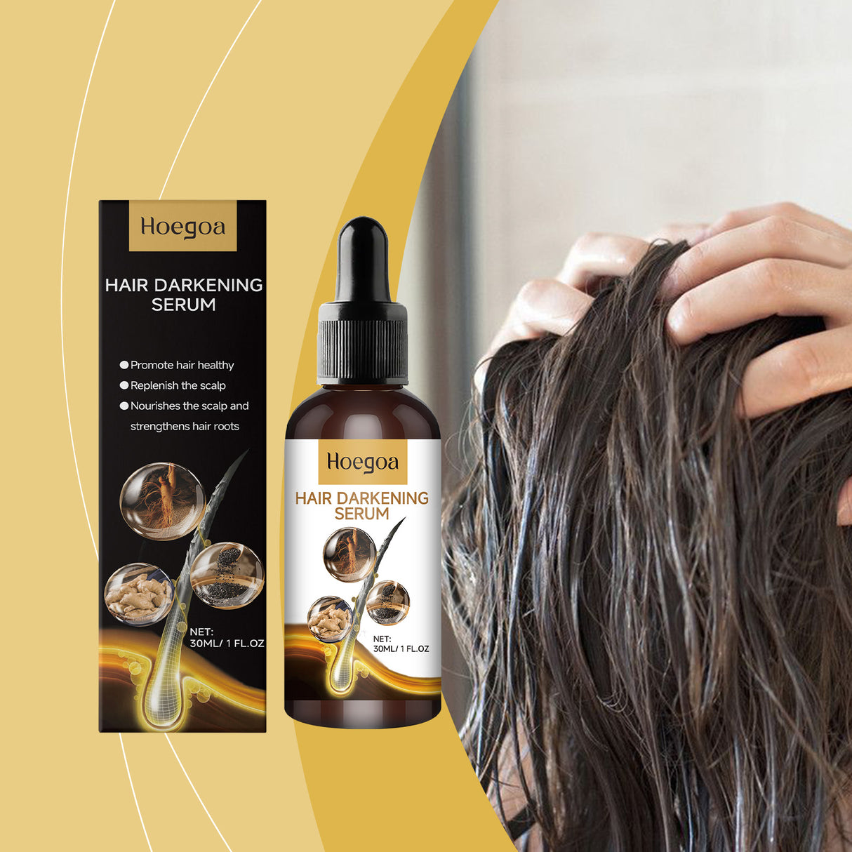 Hair Care Serum Strengthens And Nourishes Hair And Scalp Daily Massage Treatment Serum - V.I.P Digital Presence