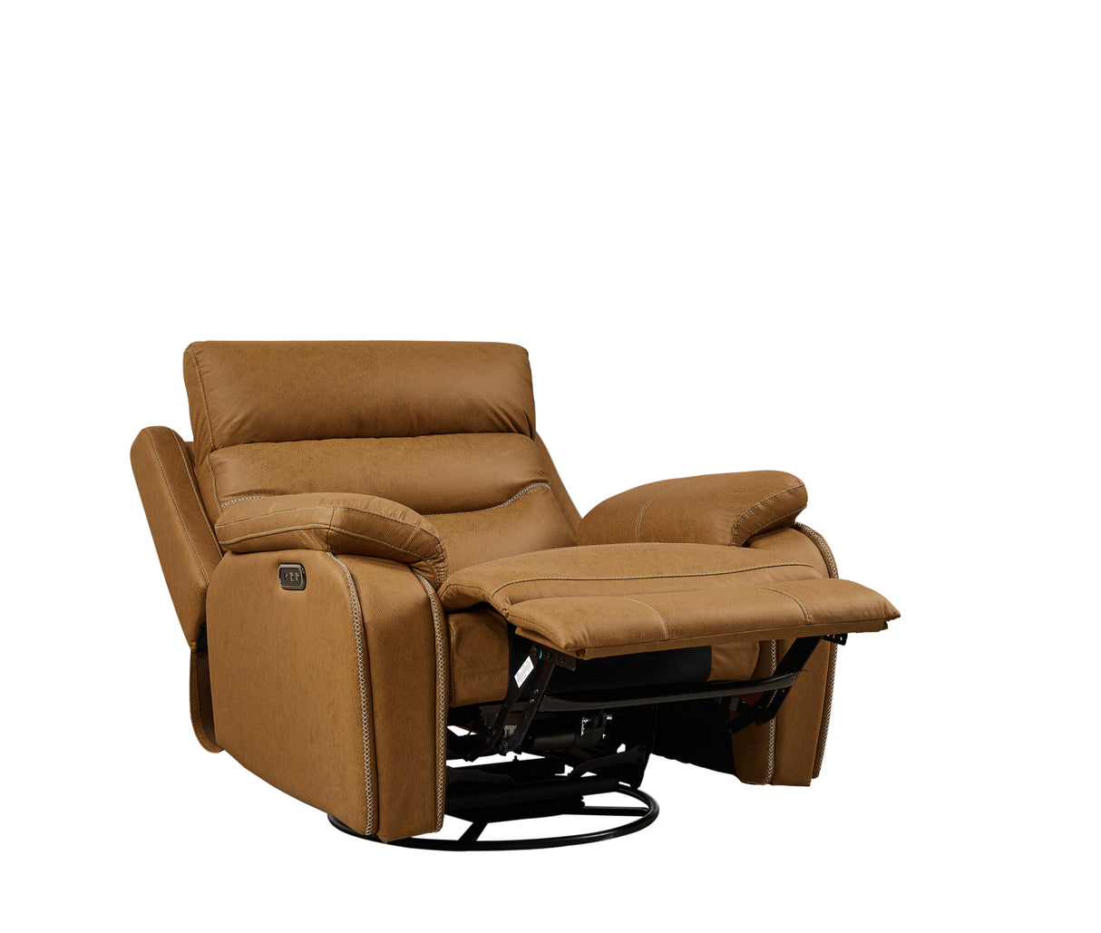 Liyasi Dual OKIN Motor Rocking and 240 Degree Swivel Single Sofa Seat recliner Chair Infinite Position