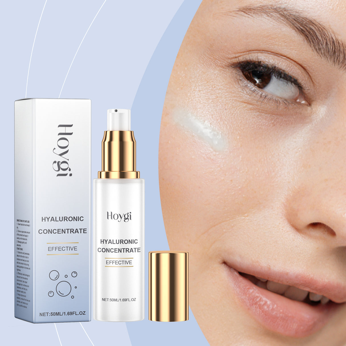 Hyaluronic Acid Hydrating Essence Gently Nourishes Skin, Hydrates, Moisturizes, Brightening And Rejuvenating Essence