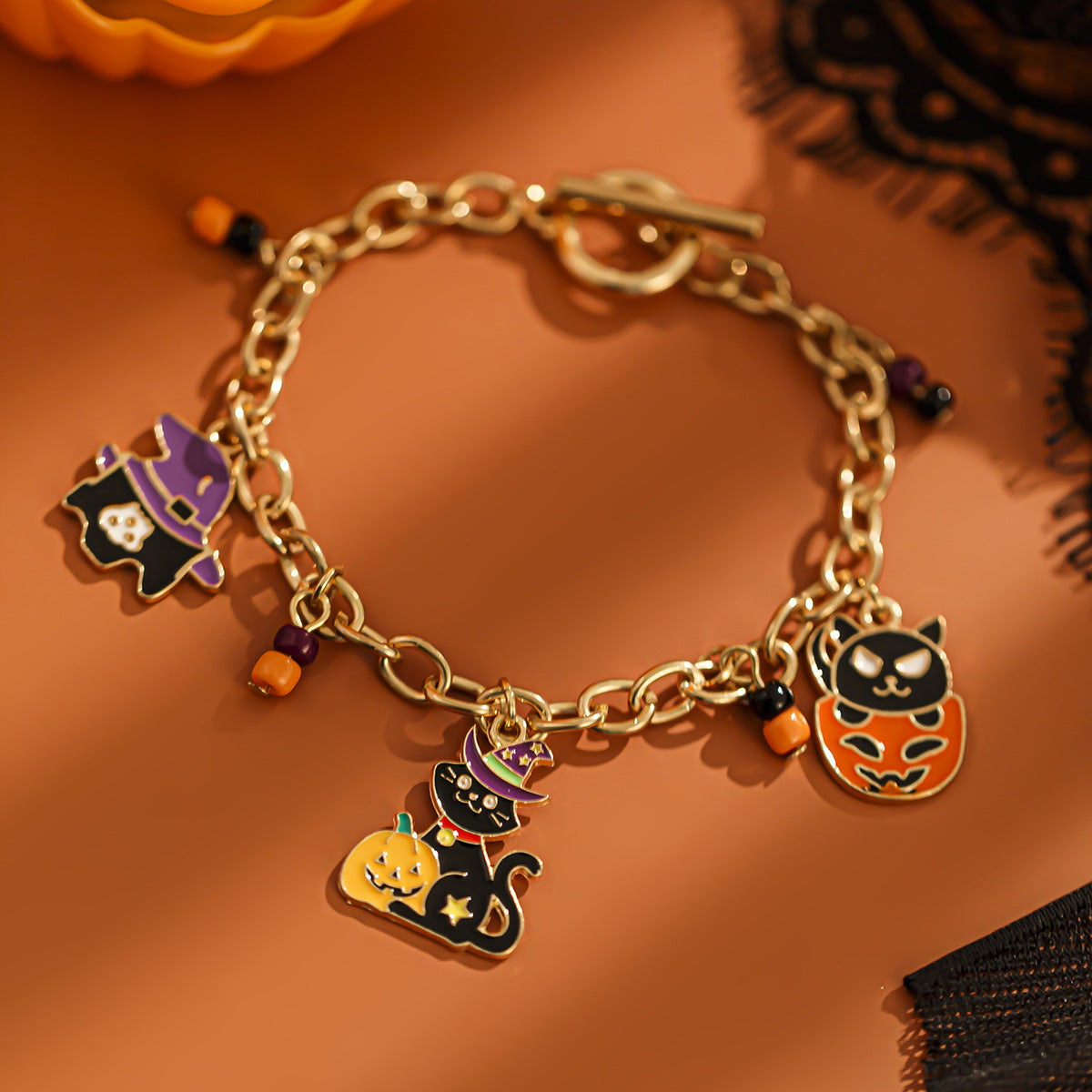 Halloween Party Ghost Bracelet Trendy Girl Pumpkin Festival Alloy Pendant Handmade Girl - V.I.P Digital Presence