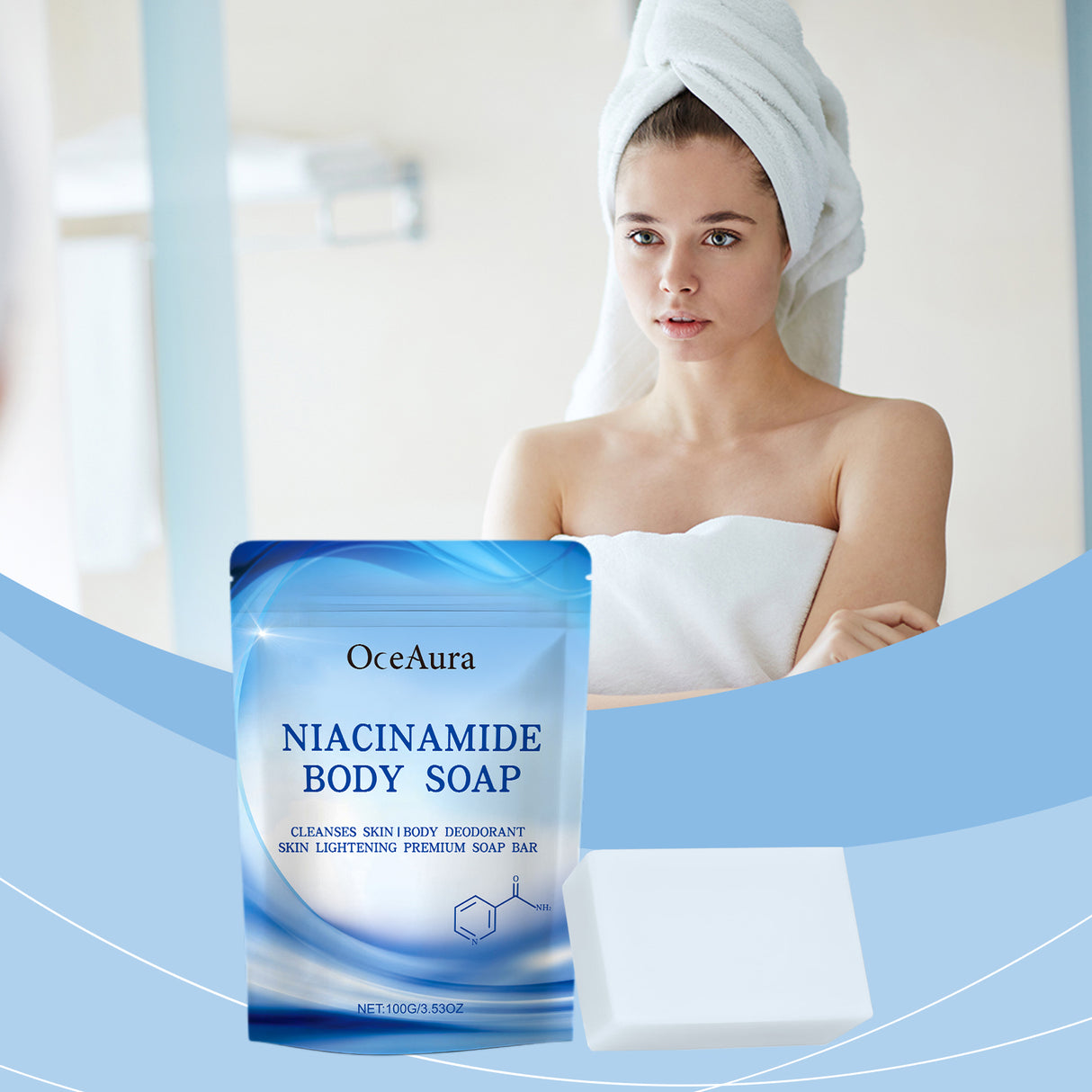 Niacinamide Soap Gently Cleans And Moisturizes Skin, Brightening, Silky, And Refreshing Body Soap - V.I.P Digital Presence