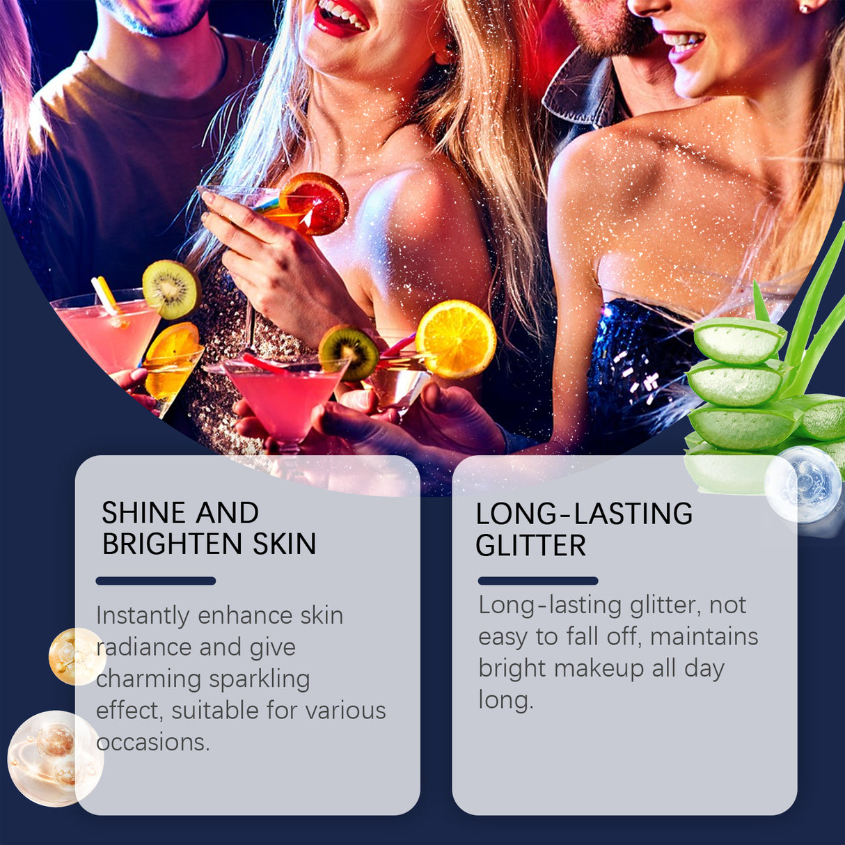 Body Glitter Spray, Facial Collarbone Hair Highlighter Spray To Brighten Glitter Ball Festive Carniva - V.I.P Digital Presence