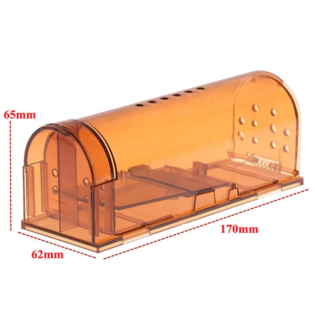 Smart Self-locking Mousetrap Safe Firm Transparent Household Mouse Catcher Control Cage Reusable Mice Rodent Catcher Rat Traps - V.I.P Digital Presence