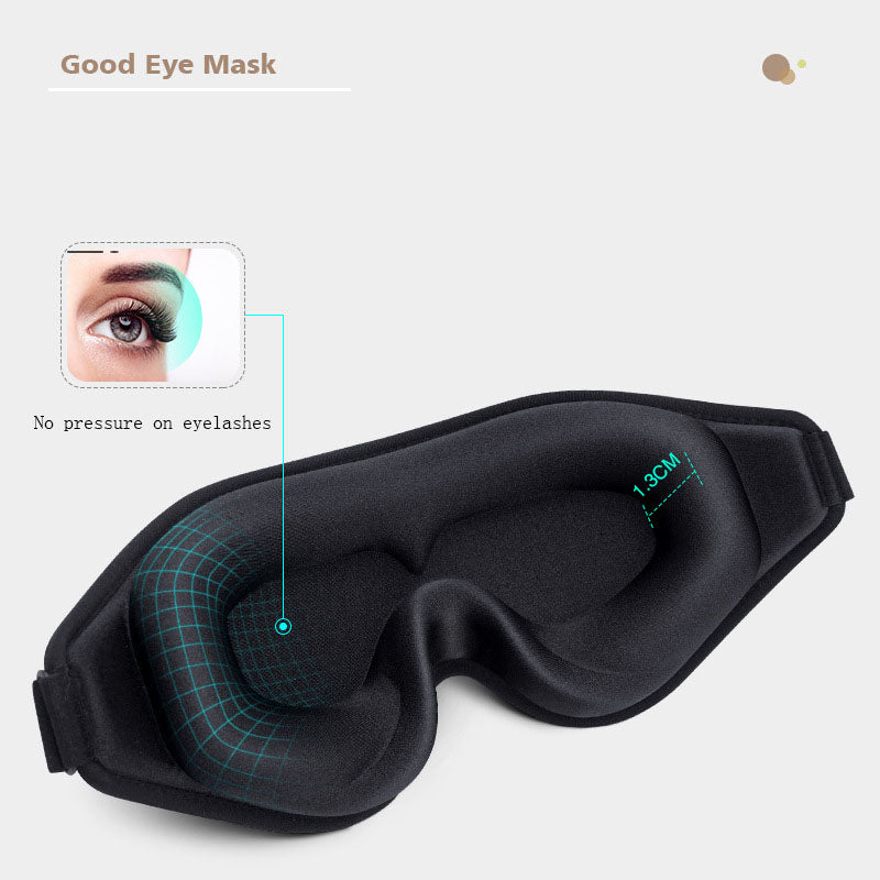 3D eye mask, three-dimensional light blocking, rebound memory cotton, sleep light blocking, non pressure eye protection, aviatio - V.I.P Digital Presence