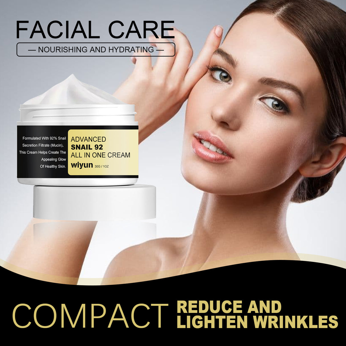 wiyun Advanced Snail Cream, Moisturizing whitening skin brightening skin tone firming cream - V.I.P Digital Presence