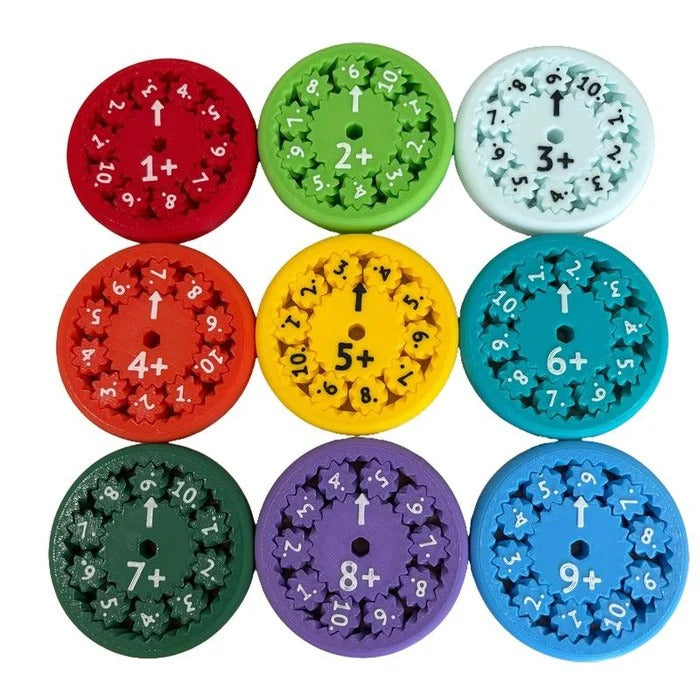 MATH FIDGET SPINNERS 9-piece math fidget spinner teaching enlightenment toy - V.I.P Digital Presence