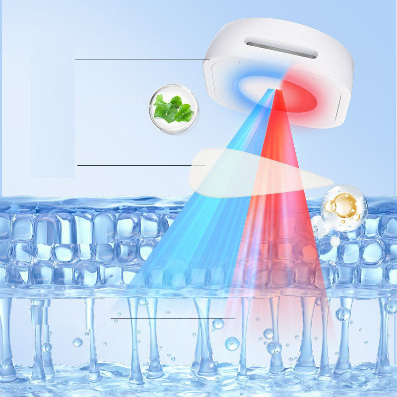 Electronic acne patch with red and blue light buttons acne removal patch with acne print water-based gel acne cleaning patch - V.I.P Digital Presence