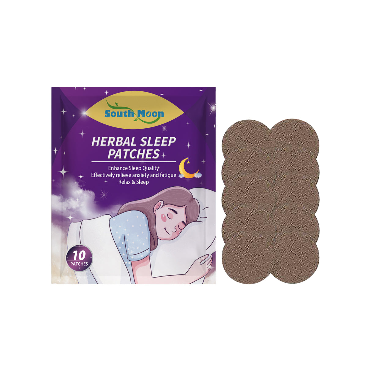 Herbal Sleep Patch, Care For Sleep, Relax And Relieve Body Pressure Body Health Care Point Patch - V.I.P Digital Presence