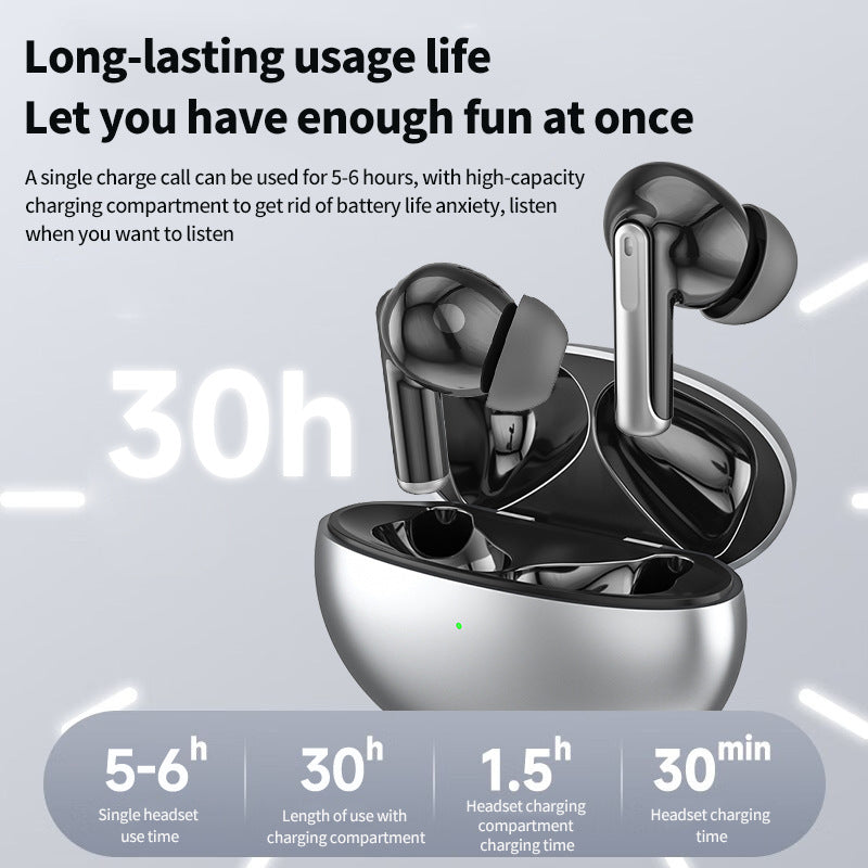 TWS in ear Bluetooth earphones ANC+ENC noise cancelling HIFI low latency heavy bass sports gaming earphones - V.I.P Digital Presence