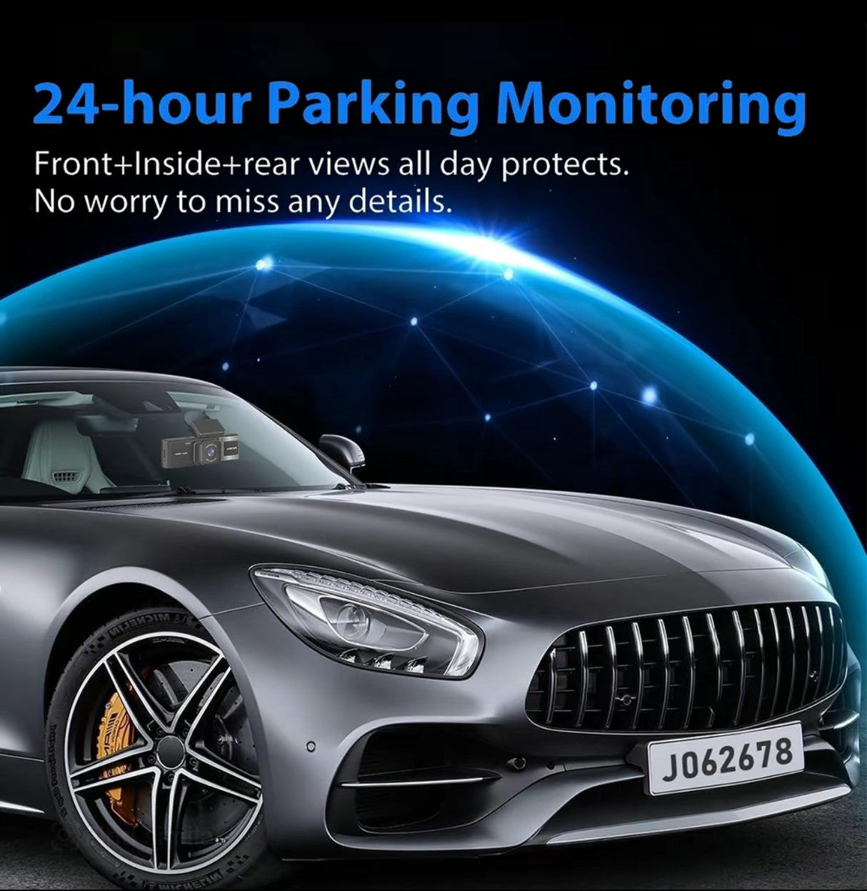 3-Camera Dash Cam – Front, Rear & Inside Car Recorder with WiFi & Night Vision - V.I.P Digital Presence