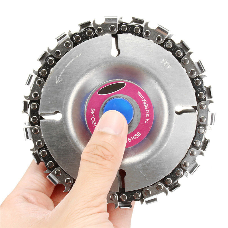 Wood Plastics 4 Inch 22 Tooth Grinder Disc Fine Chain Saw 4 Inch Angle Carving Culpting For 100/115 Angle Grinder - V.I.P Digital Presence