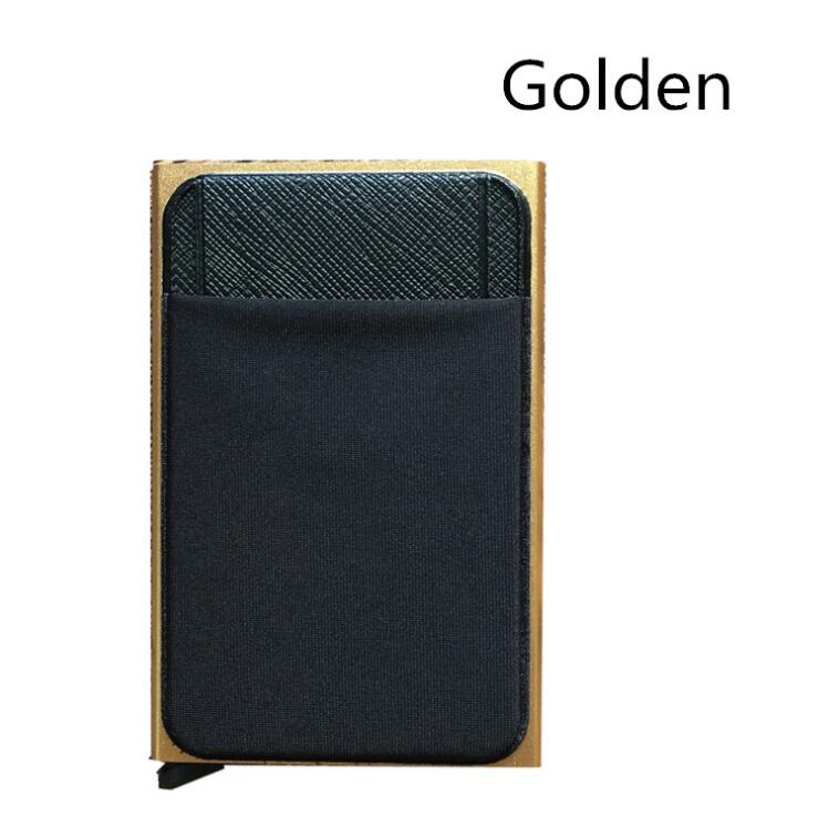 Business Men Credit Card Wallet Aluminum Cash ID Card Holder Case Blocking Slim Metal Wallet Coin Purse Black - V.I.P Digital Presence