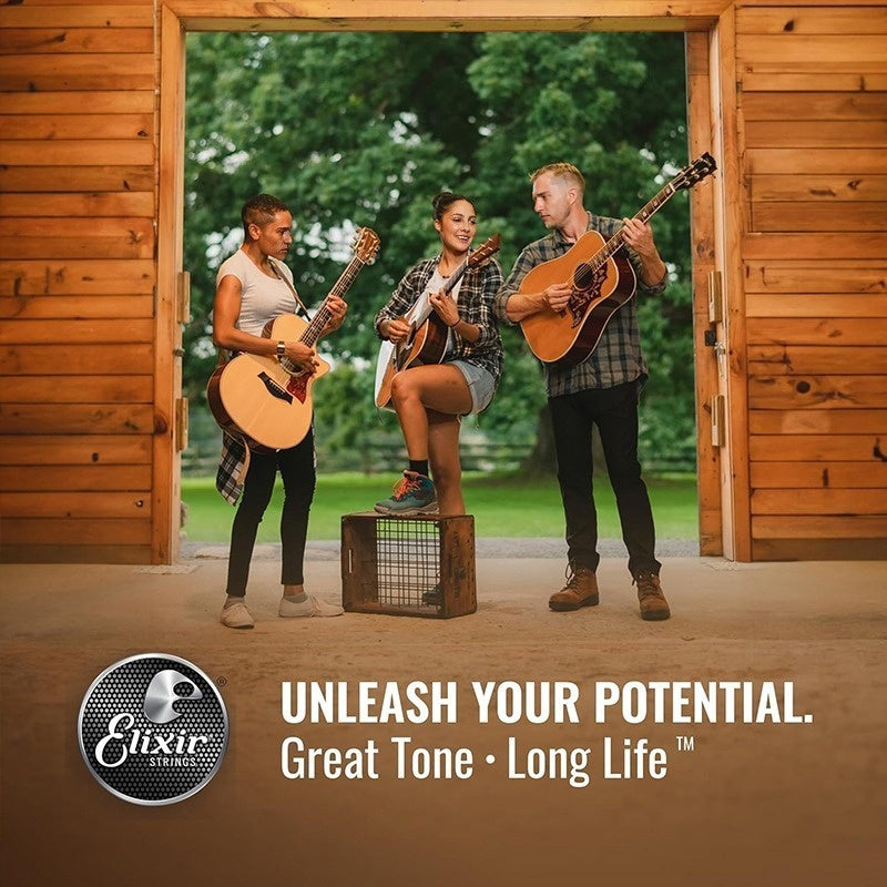 Acoustic Guitar Strings: 80/20 Bronze with NANOWEB Coating, Long - lasting Bright Tone, Comfortable Feel, Medium 13 - 56 - V.I.P Digital Presence