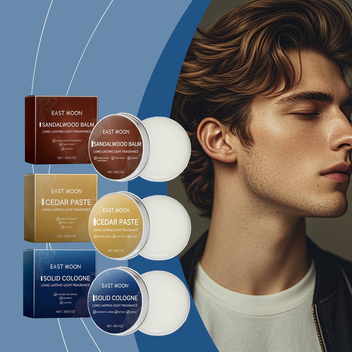 Solid Balm Men's Charm Solid Balm Fresh Natural Long-Lasting Fragrance Balm - V.I.P Digital Presence