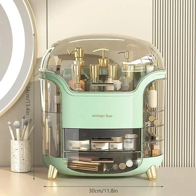 Multi Functional Makeup Storage Box Multi-Layer Desktop Transparent Dustproof Dressing Boxes Large Capacity Acrylic With Drawers - V.I.P Digital Presence