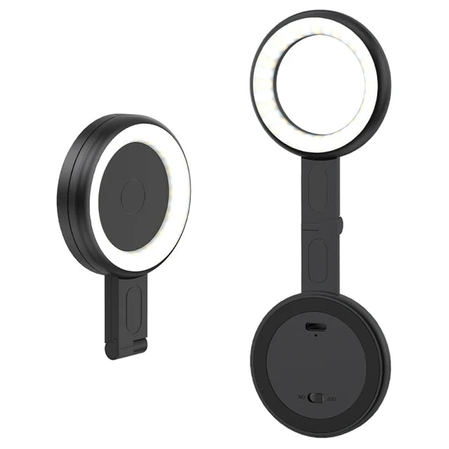 Magnetic LED Fill Light for Phone Selfie Light LED Video Light 2500K-9000K Dimmable Built-in Battery Replacement for iPhone Vlog - V.I.P Digital Presence