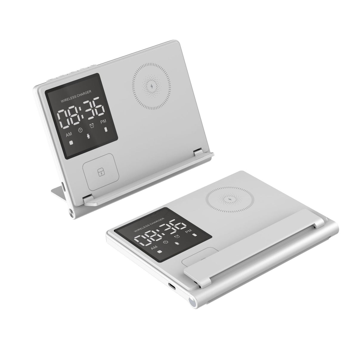 Trending Products Portable 5-in-1 Pixel Animation Foldable Wireless Charger Stand Pad for Mobile Phone Smart Watch Earphone - V.I.P Digital Presence