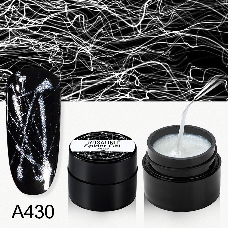 ROSALIND Gel Spider Line For Nails Art Gel Polish UV Colors Painting Gel Nail Polish Spider Gel Lacquer Web Stickers Gel Polish - V.I.P Digital Presence