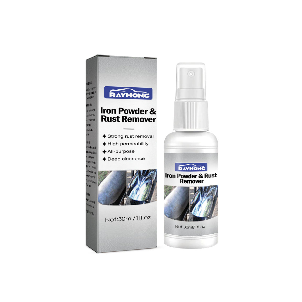 Lron Powder & Rust Remover, Multi-Functional Metal Rust Remover For Automobile And Motorcycle Exhaust Pipe Rust Renovation Maintenance - V.I.P Digital Presence