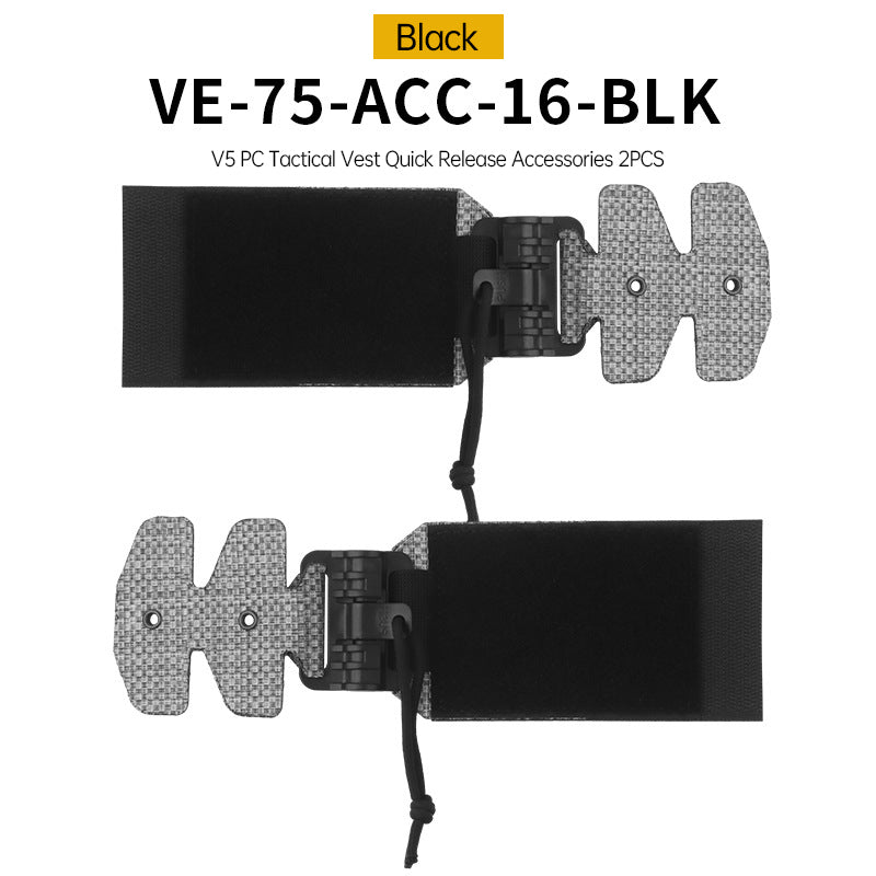 One Pair (2 Pieces) Style 3Ac Kit for FCPC V5 Tactical Vest Cummerbunds, with Quick Release Buckle, made of imported Tegris. - V.I.P Digital Presence