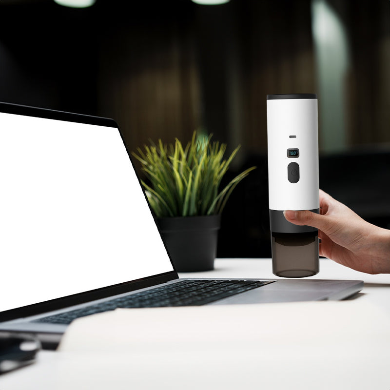 Portable Wireless 3-in-1 Espresso Maker, 7800mAh, Car/Home/Camping, Ground/Capsule Coffee. - V.I.P Digital Presence