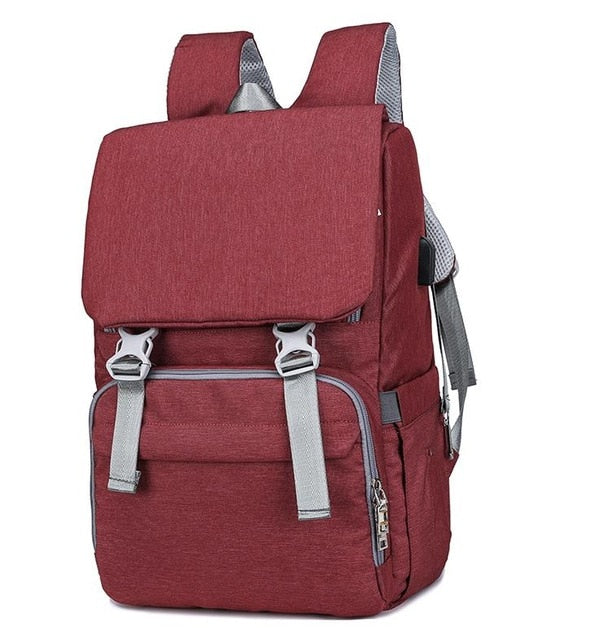 Baby Diaper Bag With USB Interface Large baby nappy changing Bag Mummy Maternity Travel Backpack for mom Nursing bags - V.I.P Digital Presence