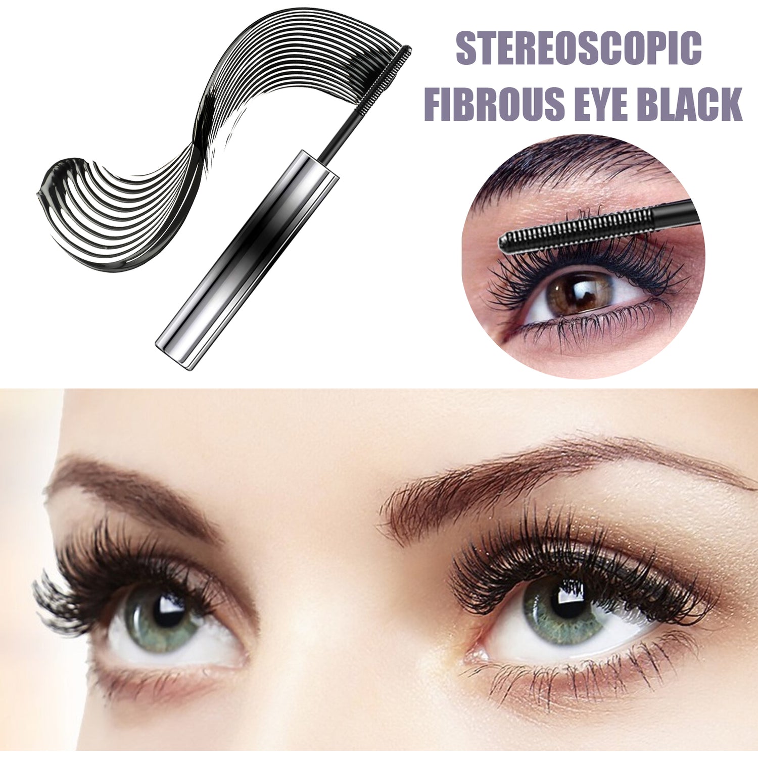 Curl Your Mascara, Eyelashes Black Beautiful Natural Thick Sweat-Proof, Not Smudgy, Not Makeup Off Slim Long - V.I.P Digital Presence