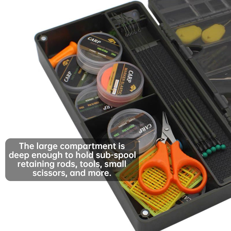 Fishing storage box, portable tackle box, magnetic compartments, fishing accessories - V.I.P Digital Presence