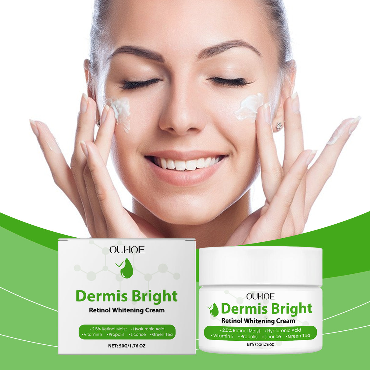 Retinol Brightening Cream Retinol Firming, Silky And Elastic Skin Moisturizing And Glossy Cream
