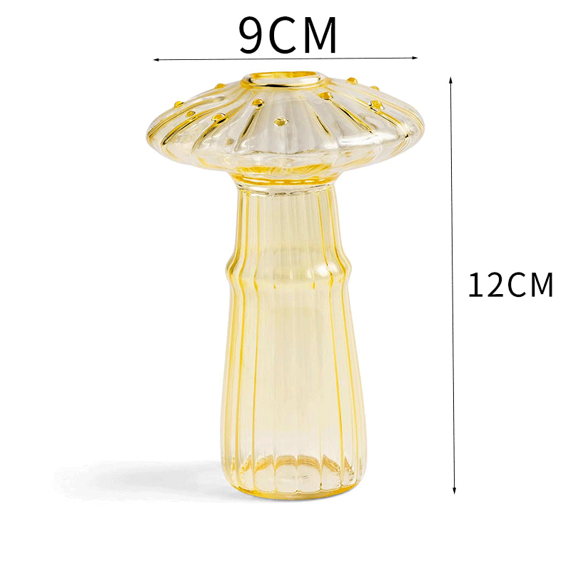 Glass Mushroom Vase Aromatherapy Vase Hydroponic Flower Arrangement Decoration Home Decoration Glass Creative Vase - V.I.P Digital Presence