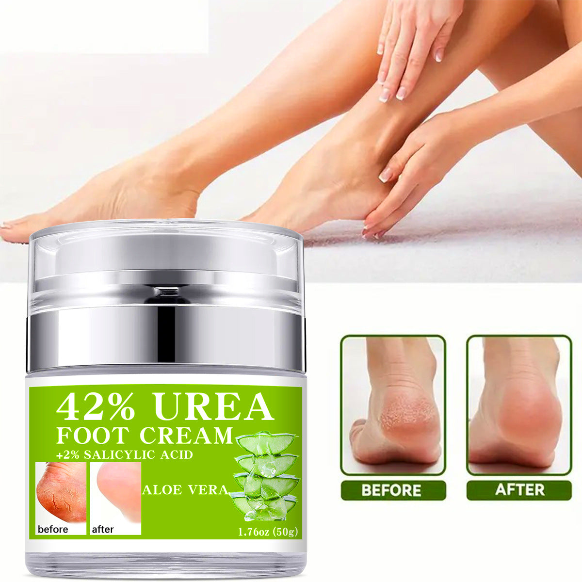 42% Urea Hand and Foot Cream for Dry and Cracked Skin: Moisturizing, Hydrating, and Nourishing Body Lotion, 50ml - V.I.P Digital Presence