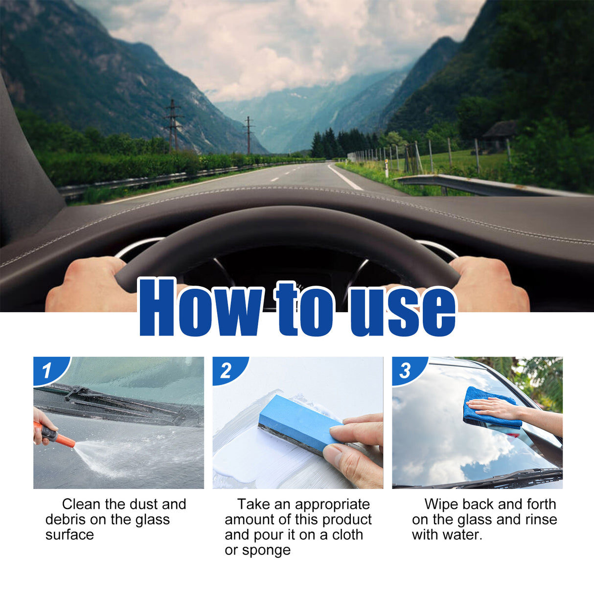 2 In 1 Car Oil Film Cleaner Oil Film Cleaner For Car Front Windshield Window Stains - V.I.P Digital Presence