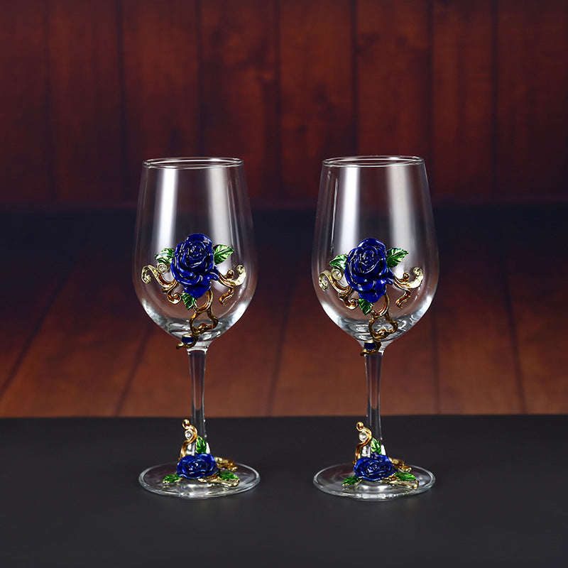 Household enamel crystal glass red wine glass goblet decanter - V.I.P Digital Presence