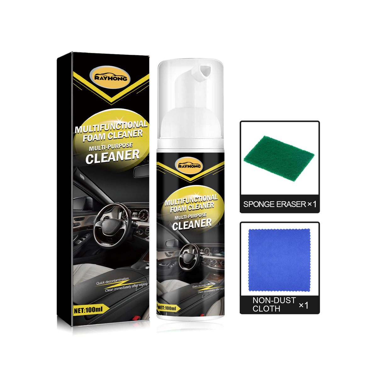 Car Interior Cleaner, Interior Instrument Panel Cleaning Maintenance Polishing Refurbished Multi-Functional Cleaner - V.I.P Digital Presence