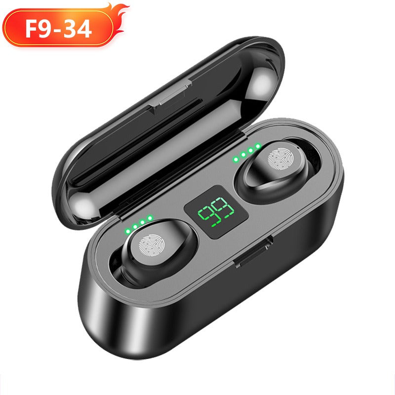 M10M30 Bluetooth Headset High-Capacity Wireless Private Model TWS New F9 Smiley Face Binaural 5.1 Noise Cancellation - V.I.P Digital Presence