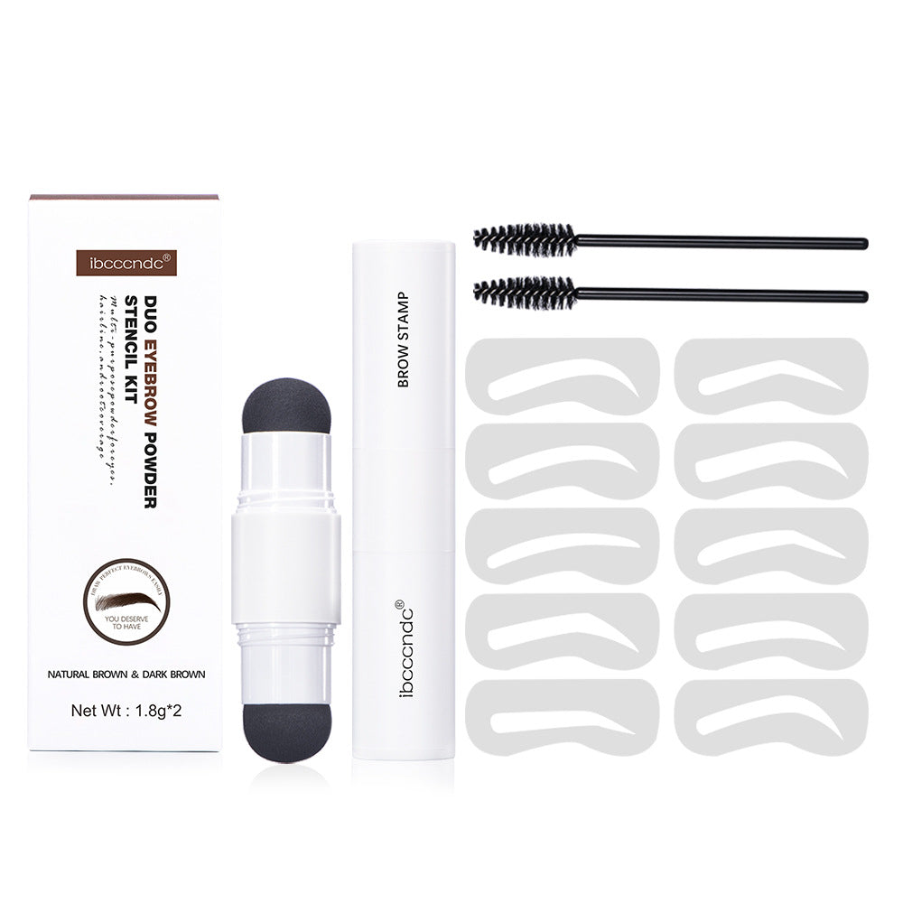 Ibcccndc Double-Headed Eyebrow Powder Stick White Tube Hairline Powder Dark Brown Eyebrow Card Eyebrow Powder Seal Eyebrow Pencil - V.I.P Digital Presence