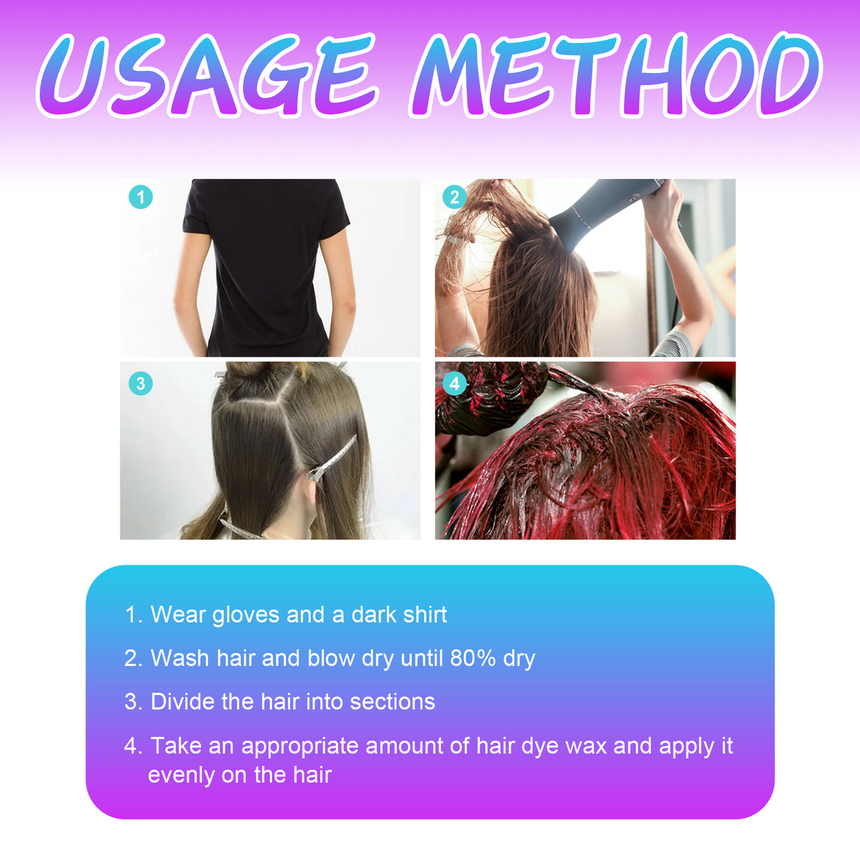 Hair Cream, Covering White Hair, Easy Coloring, Non-Dampening, Tide Color Beauty Hair Cream - V.I.P Digital Presence