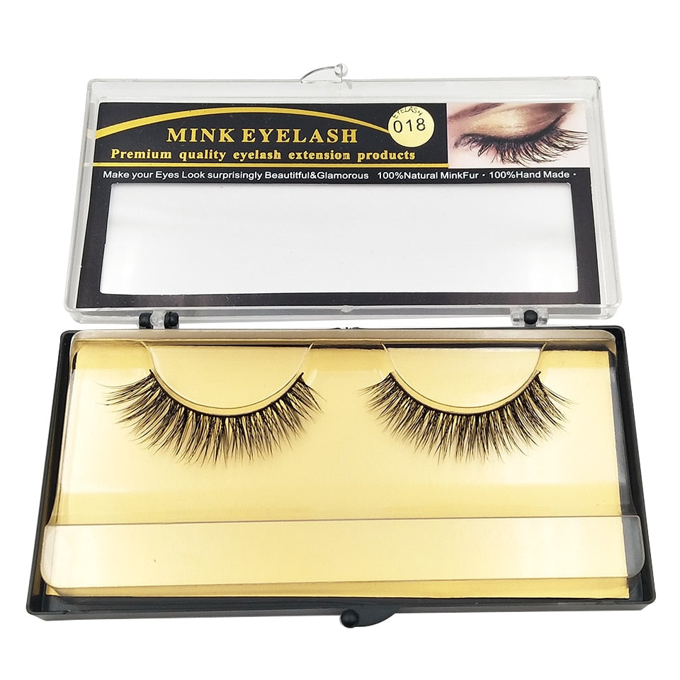 1Pair Mink Lashes 3D Mink Long False Eyelashes Natural Lightweight Mink Eyelashes - V.I.P Digital Presence
