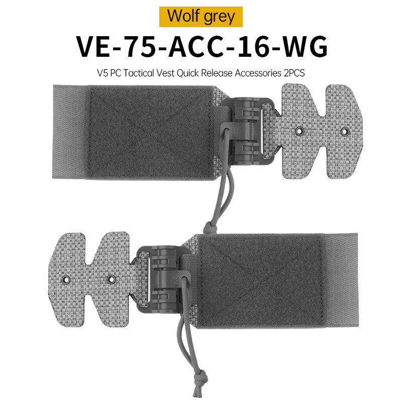 One Pair (2 Pieces) Style 3Ac Kit for FCPC V5 Tactical Vest Cummerbunds, with Quick Release Buckle, made of imported Tegris. - V.I.P Digital Presence