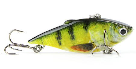 Mmlong 2.5/8.6g Vib Crankbait Lifelike Fishing Lure Slow Sinking Hard Fish Wobbler Pes