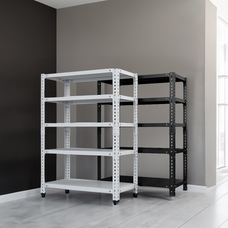 Household storage rack, adjustable display rack, carbon steel storage rack 120cm * 50cm * 180cm, five layers (black) - V.I.P Digital Presence